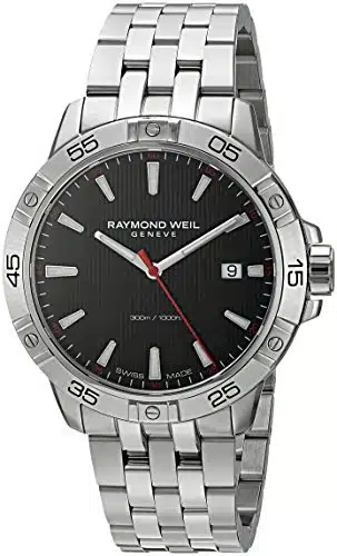 Raymond Weil Men'S Sttango Analog Display Swiss Quartz Silver Watch