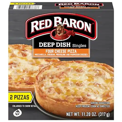 Red Baron Deep Dish Singles Cheese Pizza, Oz (Frozen), Count (Pack Of )